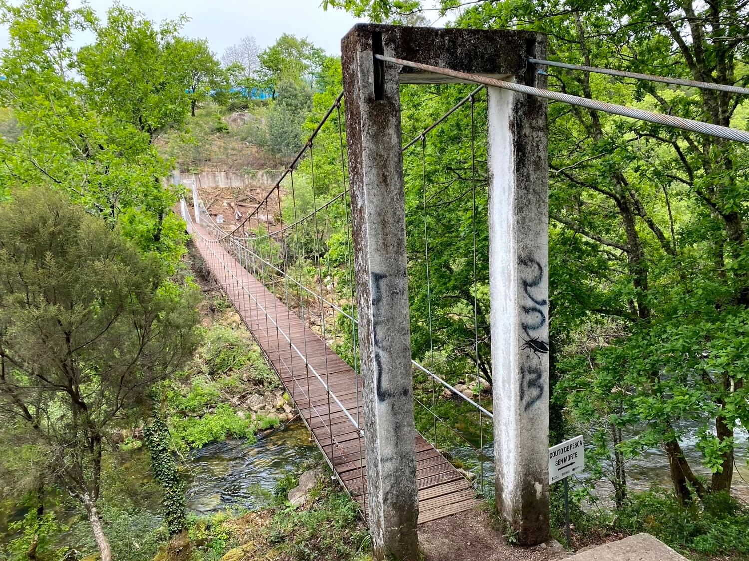 Puente Colgante de Calvelo Guíate Galicia