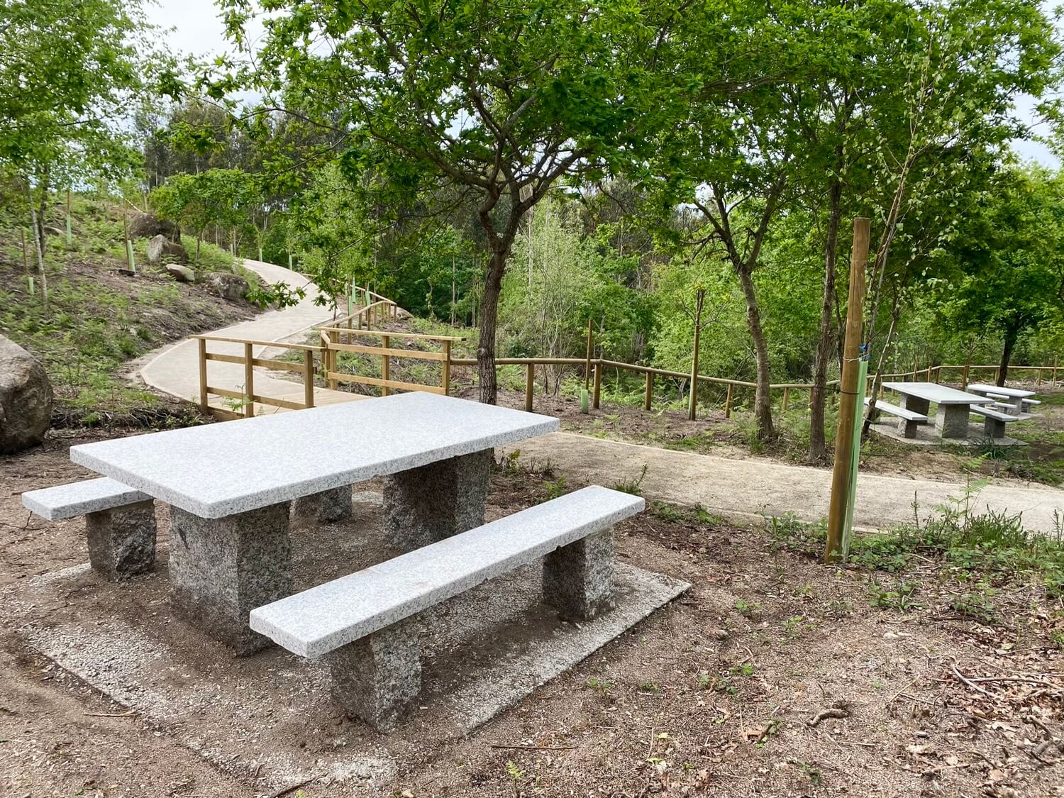 Mirador Regha Pieira Parque Forestal da Fracha Guíate Galicia