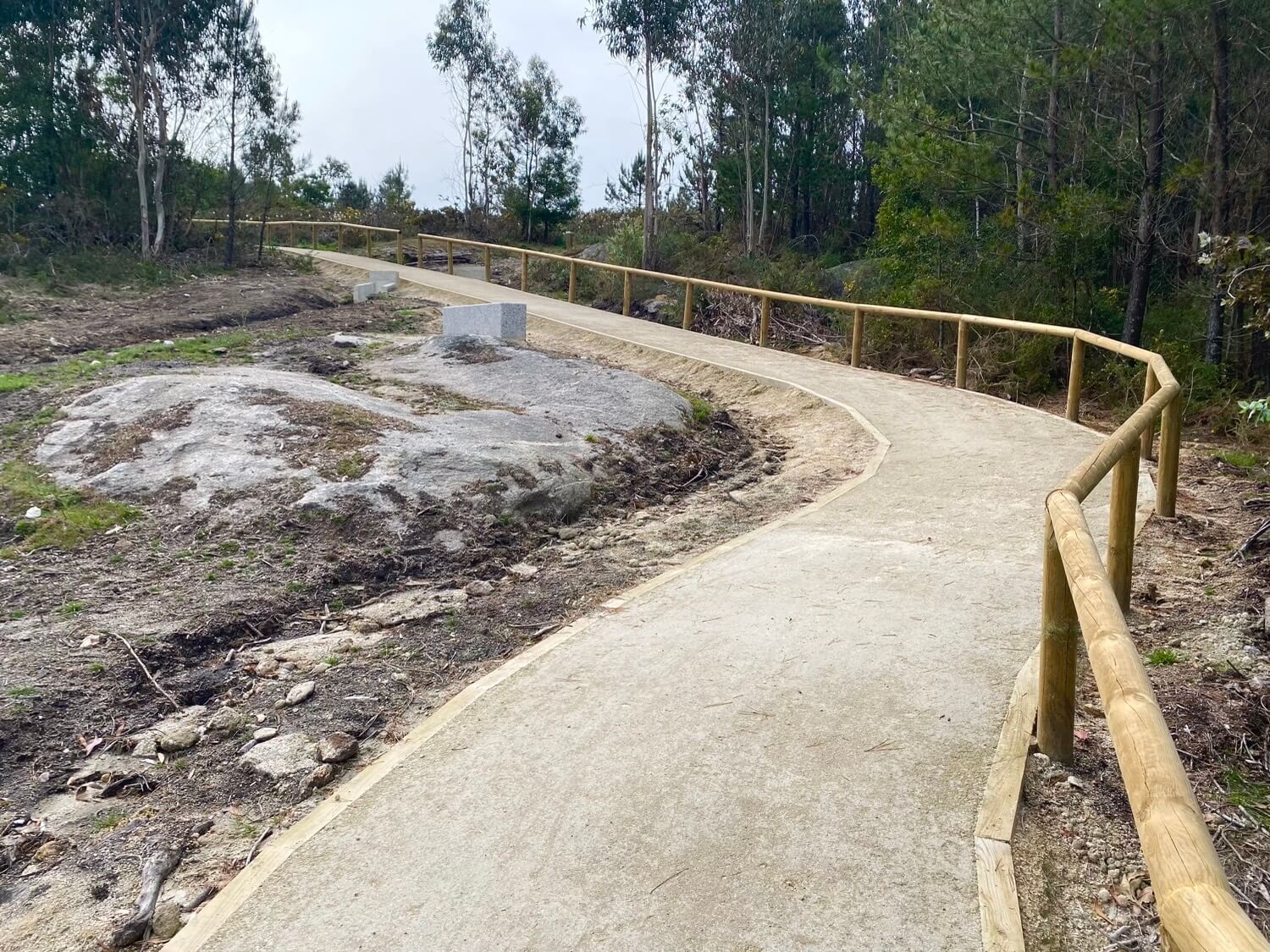 Senda y Mirador Outeiro Navío Parque Forestal da Fracha Guíate Galicia